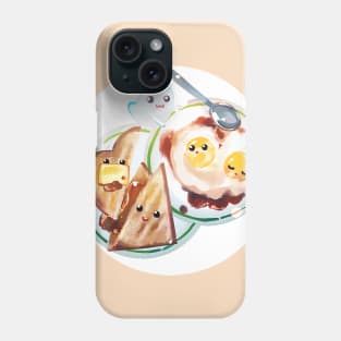 Bread and eggs Phone Case