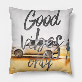 Good Vibes only desert Pillow