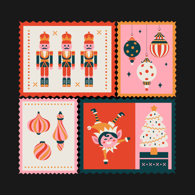 Christmas stamps 2 by SkyisBright