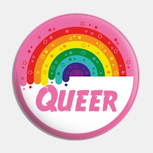 Rainbow Orb [queer rainbow] Pin