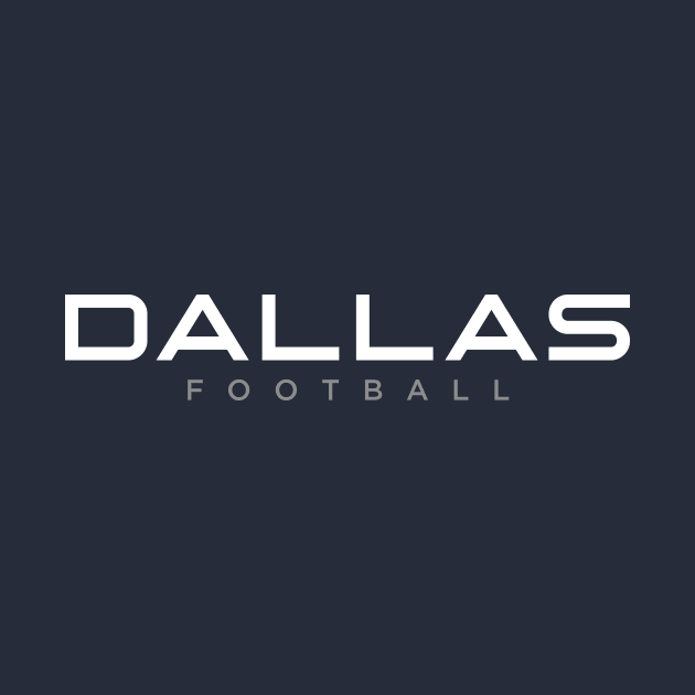 Dallas Football Navy by Aurver