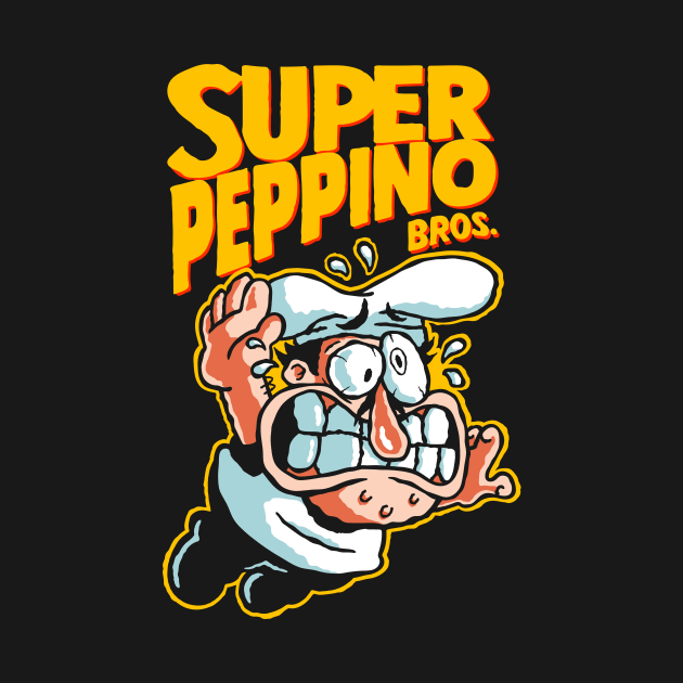 Super Peppino - Black Shirt by demonigote