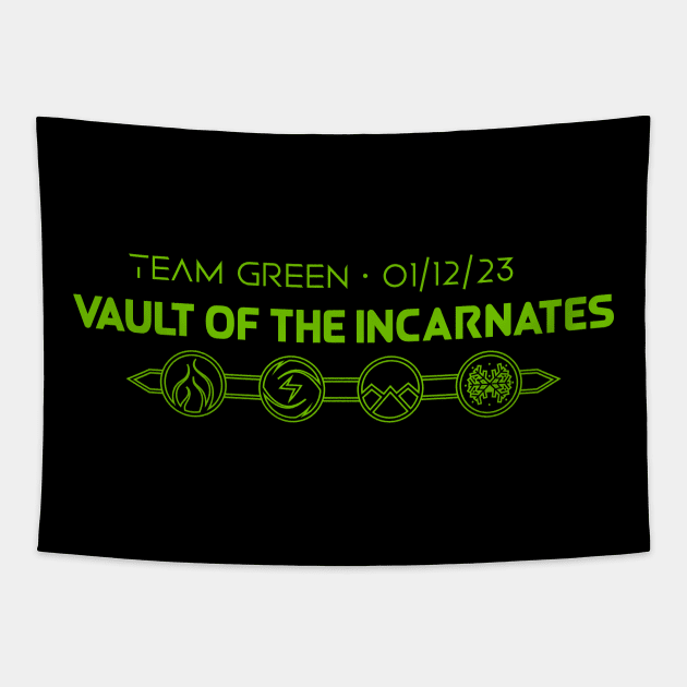 Team Green - Vault of the Incarnates - AOTC Tapestry by Ex Inferno