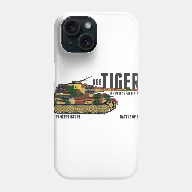 Tiger II 008 Battle of the Bulge Phone Case by Panzerpicture