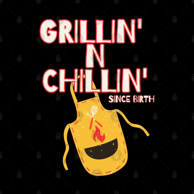 Grillin' n Chillin' | Grilling dad by Barts Arts