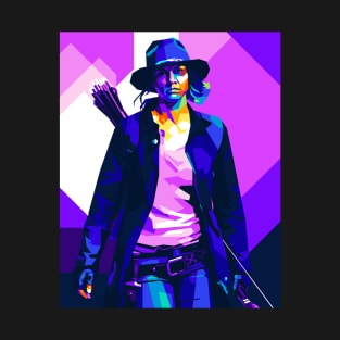 Maggie Rhee WPAP Pop Art Illustration T-Shirt