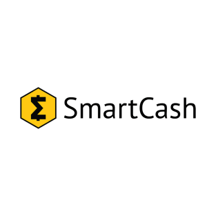 SmartCash Wordmark Logo Yellow Background T-Shirt