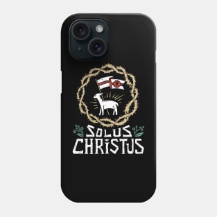 solus christus, in christ alone - 2 corinthians 12:9 Phone Case