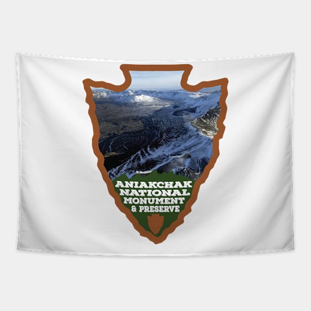 Aniakchak National Monument and Preserve arrowhead Tapestry by nylebuss