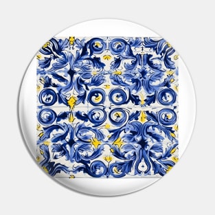 Italian Majolica Tile 16 Pin