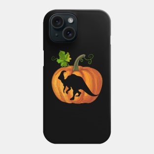 Dinosaurs in pumpkin Phone Case