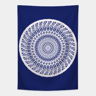 Gorgeous White Mandala Pattern Design Tapestry