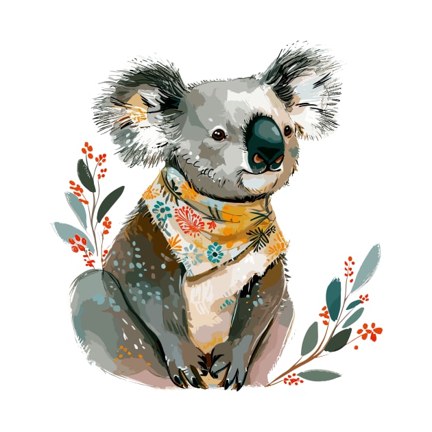 Adorable Koala on Tree by erzebeth