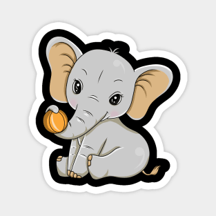 Elephant with big Ears and Ball Magnet