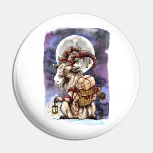 The Yule Goat Pin