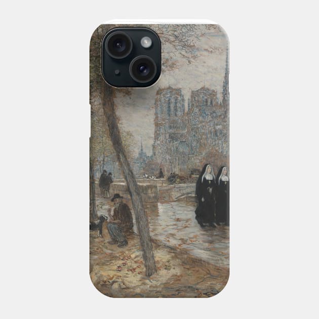 Notre Dame de Paris by Jean-Francois Raffaelli Phone Case by Classic Art Stall