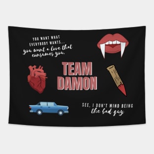 Team Damon Vampire Pack Tapestry