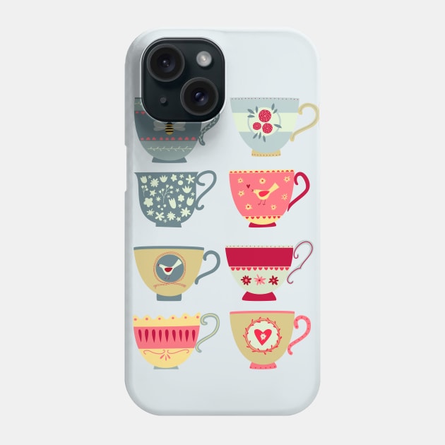 Tea Cups Phone Case by NicSquirrell