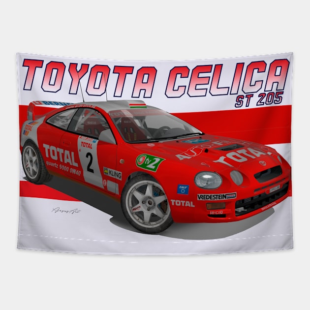 Toyota Celica ST205 Tapestry by PjesusArt