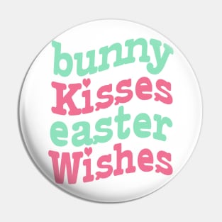 Bunny kisses Easter wishes Pin