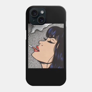 Smoking Comic Girl Phone Case