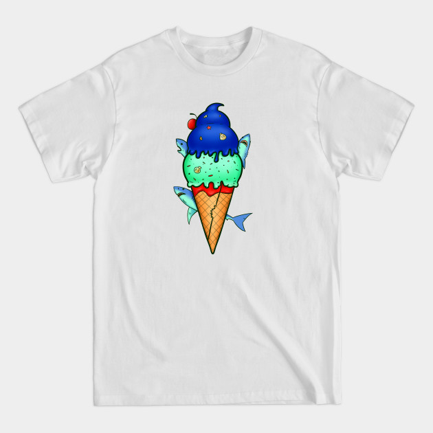 Disover Ice Scream SHARK ATTACK! - Ice Cream - T-Shirt