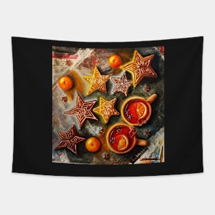 Gingerbread, tangerines and hot tea Tapestry