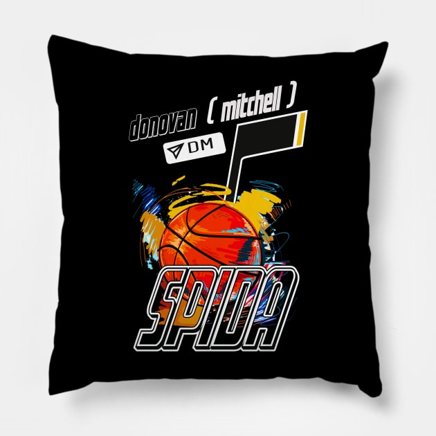 Spida Donovan Mitchell Pillow by GLStyleDesigns