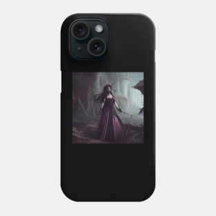 Gothic sleeping beauty Phone Case