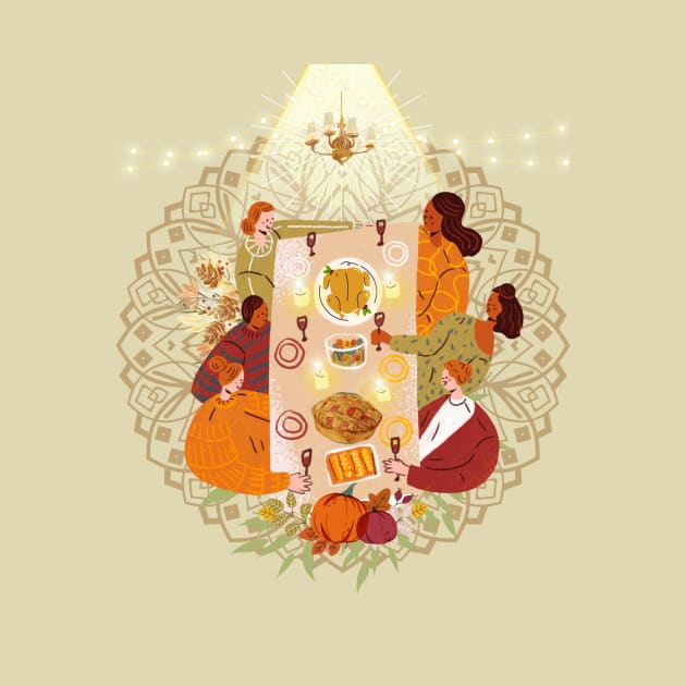 Thanksgiving Dinner with friends by ariverde