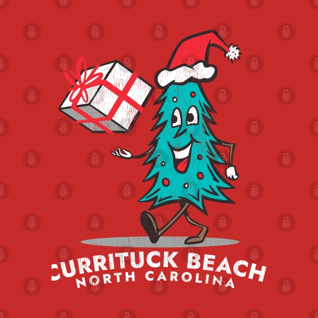 Currituck Beach, NC Vacationing Christmas Tree by Contentarama