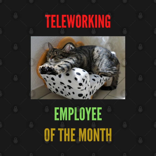 Teleworking - Employee of the Month - The Cat by gmonpod11@gmail.com