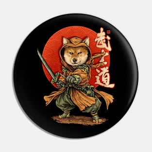 Samurai Shiba Pin