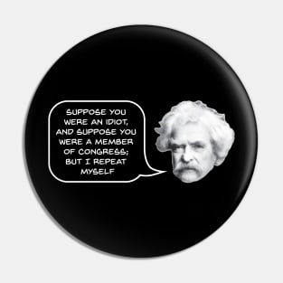 Mark Twain on Congress Pin