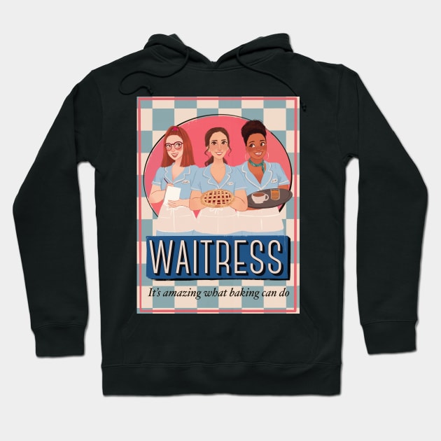 Waitress the Broadway Musical - Black Logo T-Shirt - T-Shirts and Hoodies