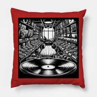 Record shop Pillow