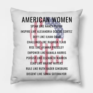 Modern American Women Gifts Pillow