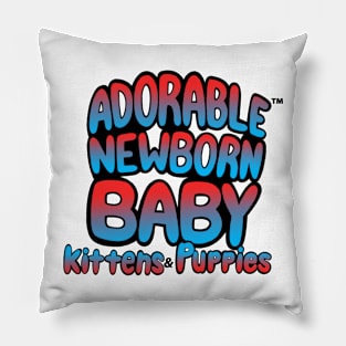 ADORABLE NEWBORN BABY KITTENS & PUPPIES Pillow