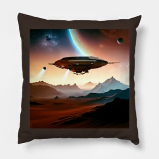 Alien Landscape . Pillow