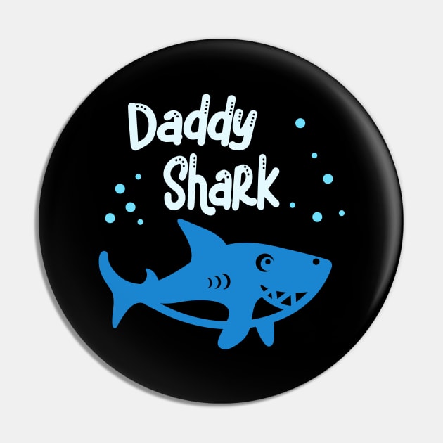 Daddy Shark Family Matching Dad Funny Sharks Pin by Foxxy Merch