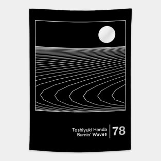 Toshiyuki Honda - Minimalist Graphic Artwork Fan Design Tapestry