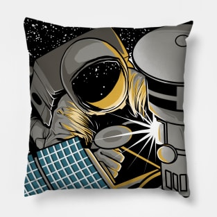 Astronaut Welder Pillow