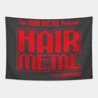 Hair Metal Red Tapestry