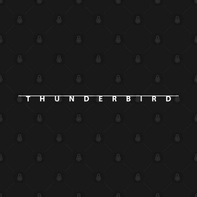 Thunderbird T Bird Emblem Script Type by PauHanaDesign