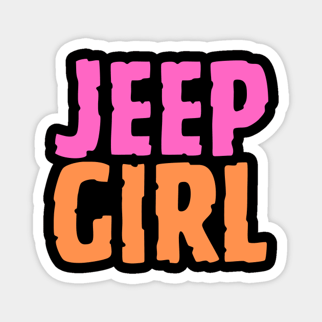 Maroon, Jeep-girls Magnet by Jhontee