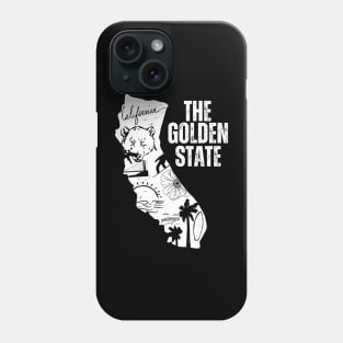 California The Golden State Grizzly Bear San Francisco Hollywood Phone Case