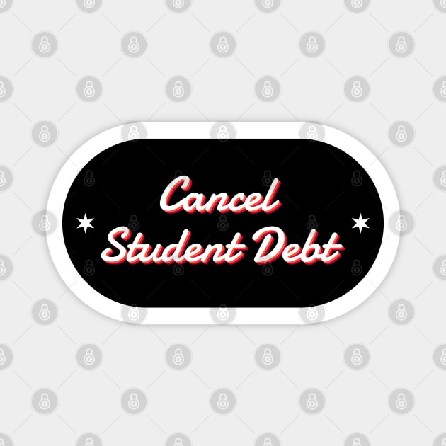 Cancel Student Debt Magnet by Football from the Left