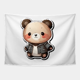 Cute Panda Bear Cartoon Adorable Kawaii Animal Tapestry