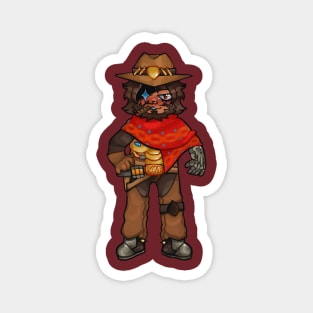 Mccree Overwatch Chibi Magnet