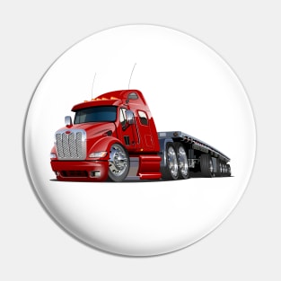 Cartoon oversize load transporter Pin